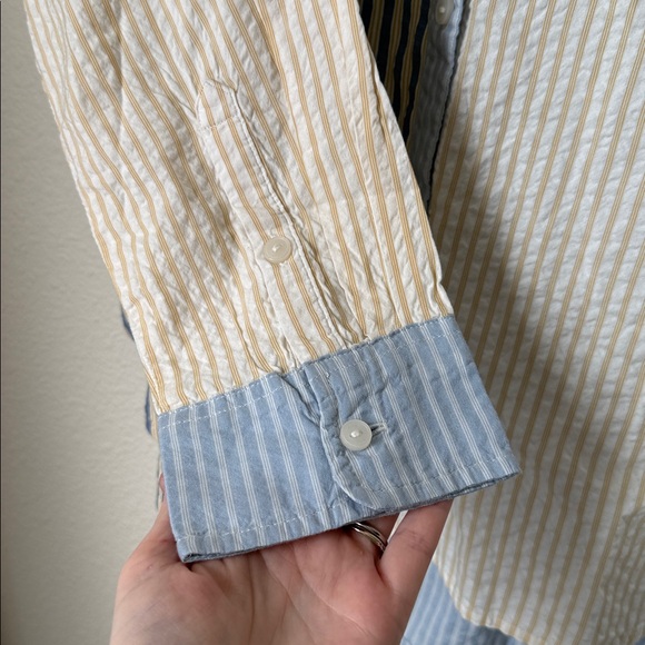 Aerie Off Duty Seersucker Button Down - Picture 5 of 8